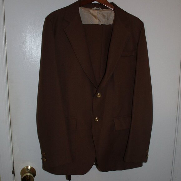 Boys 2 piece Brown Suit - Picture 1 of 6